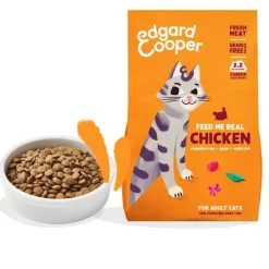 Edgard Cooper gato Pollo sin cereales pienso gatos adultos y esterilizados
