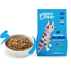Edgard Cooper gato Salmón sin cereales pienso gatos adultos y esterilizados