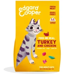 Edgard Cooper gatos Pavo Pollo sin cereales pienso gatos adultos y esterilizados