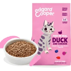 Edgard Cooper Pato Pollo kitten sin cereales pienso gatitos