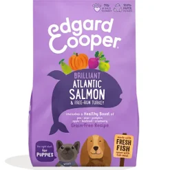 Edgard Cooper Salmón Pavo puppy sin cereales pienso cachorros