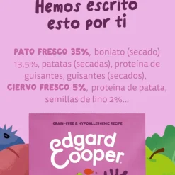Edgard Cooper Venado y Pato de Corral Perro Adulto Pienso Natural Sin Cereales