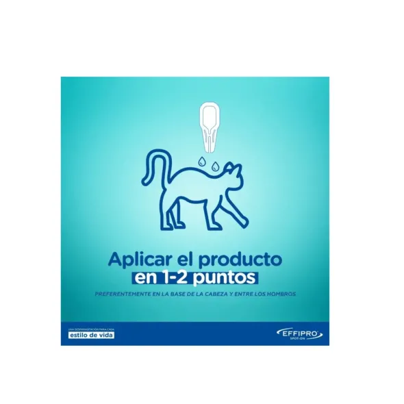 Effipro gatos Pipetas Antiparasitarias Spot on para gatos