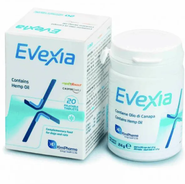 Evexia comprimidos con CÁÑAMO perros gatos 20 comp
