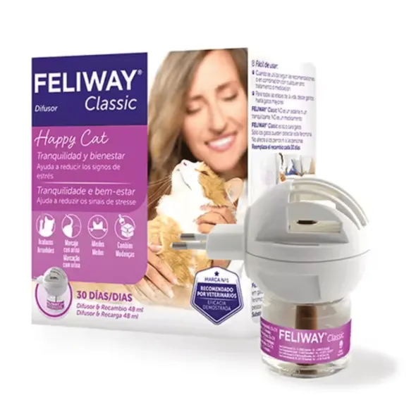 Feliway CLASSIC Difusor Eléctrico 48 ml para gatos