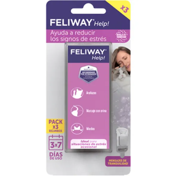 Feliway HELP gatos tranquilos 7 días difusor+recambio