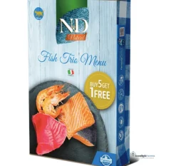 FISH Trio Menú ND Natural latas gatos 6×70 g