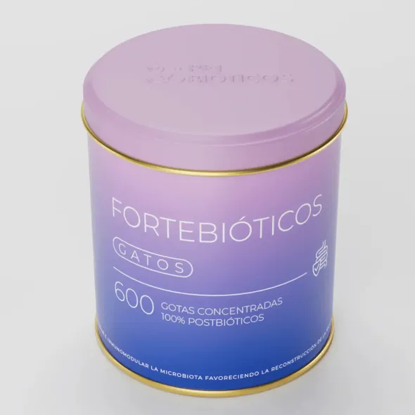 Fortebióticos gatos Probiótico líquido para flora intestinal y digestión 30 ml y 100 ml