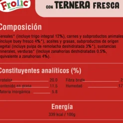 Frolic pienso SEMIHÚMEDO Buey perros adultos