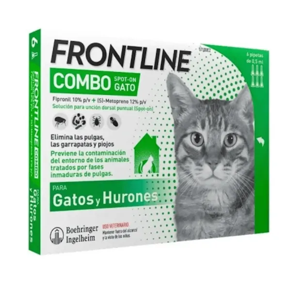 Frontline Combo Gatos antiparasitario externo pipetas