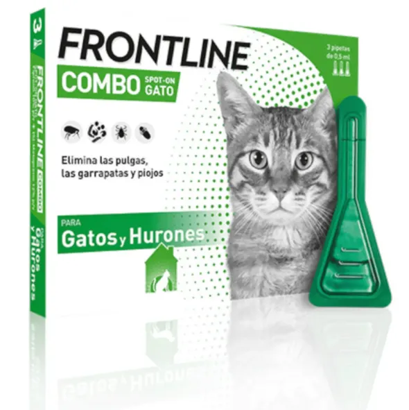 Frontline Combo Gatos antiparasitario externo pipetas