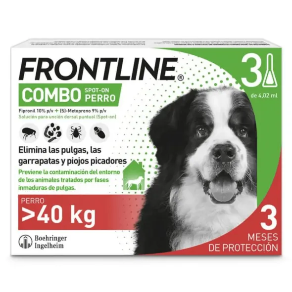 Frontline Combo 40-60 KG antiparasitario externo en pipetas para perros