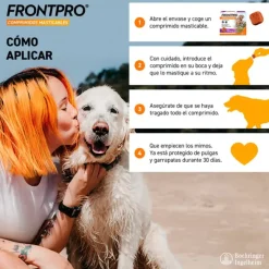 FRONTPRO contra Pulgas Y Garrapatas Perros 3 comprimidos