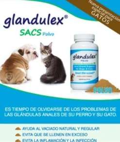 GLANDULEX SACS POLVO 70 g perros gatos