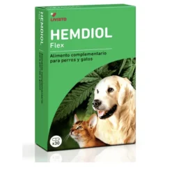 Hemdiol Flex CBD perros gatos 30 cápsulas