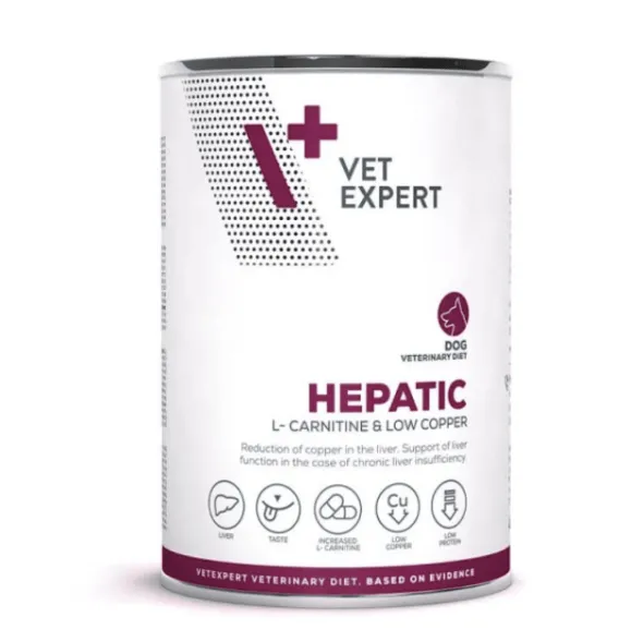 HEPATIC dog lata VetExpert perros 6×400 g