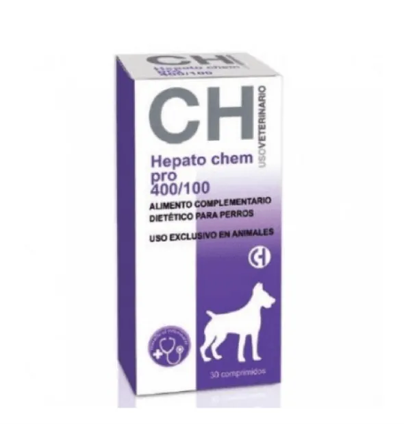 Hepato Chem PRO 400/100 perros 30 comprimidos