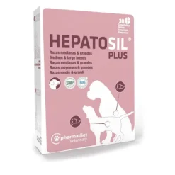 HEPATOSIL PLUS razas Medianas Grandes protector hepático perros 30 comp
