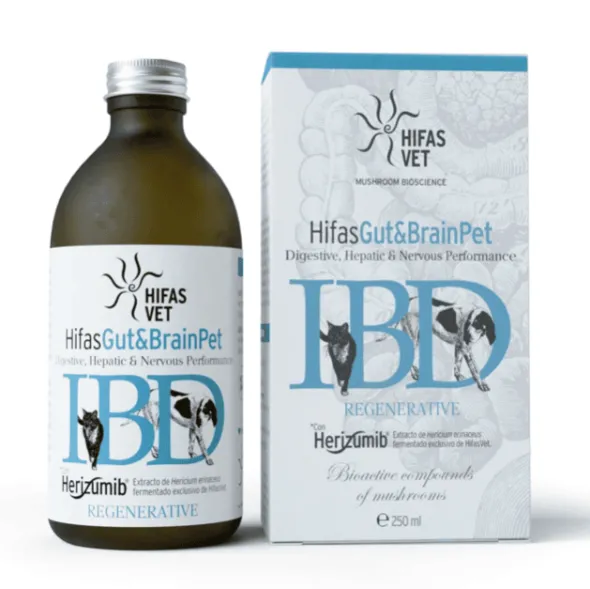Hifas GUT Y BRAIN Pet digestivo, hepático y sistema nervioso perros gatos 250 ml