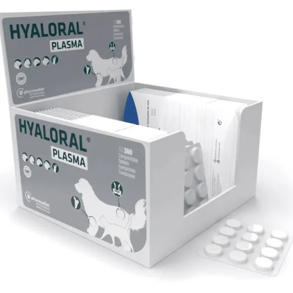 Hyaloral plasma articulaciones perros gatos comprimidos