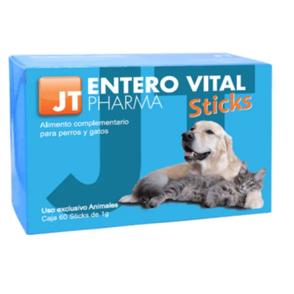 JT Enterovital STICKS diarreas perros gatos 60×1 g