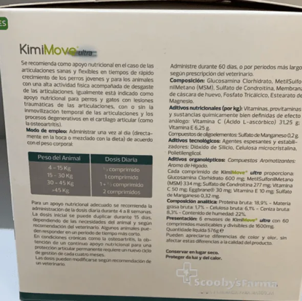 KimiMove ULTRA condroprotector perros gatos