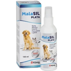 MALASIL spray plata AG+ 100 ml dermatitis perros gatos