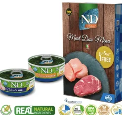 MEAT Duo Menú ND Natural latas gatos 6×70 g