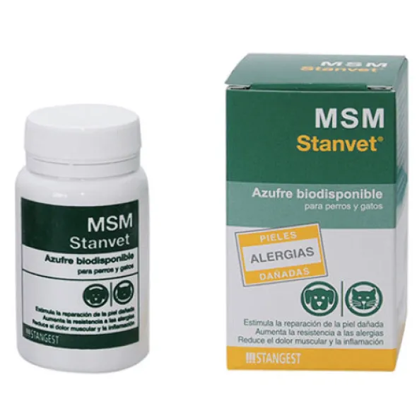 MSM perros gatos antiinflamatorio natural 60 comprimidos