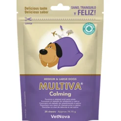 Multiva Calming perros medianos grandes Calmante perros 25 chews