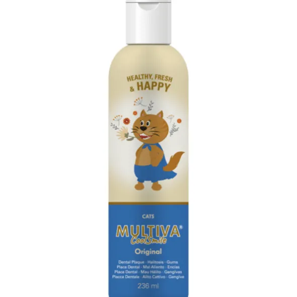 Multiva Cool Smile Original cats limpiador dental gatos 236 ml