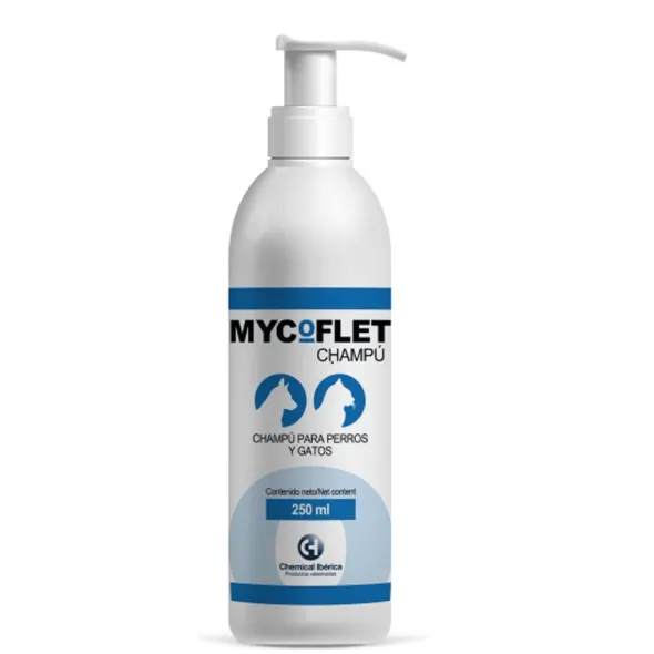 Mycoflet CHAMPÚ sarna y micosis perros gatos 250 ml