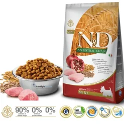 ND Ancestral SENIOR Mini Pollo Granada perros mini adultos 2,5 kg