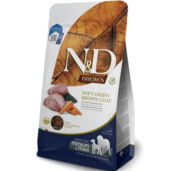ND Brown Dog Cordero, Spirulina y Zanahoria perros adultos