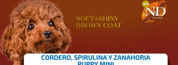 ND Brown puppy mini Cordero, Spirulina y Zanahoria 1,5 kg