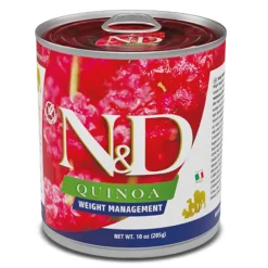 ND dog quinoa lata WEIGHT MANAGEMENT perros 6×285 g