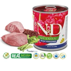 ND dog quinoa lata WEIGHT MANAGEMENT perros 6×285 g