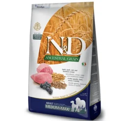 ND MediumMaxi Ancestral Cordero Arándano perros adultos razas medianas grandes