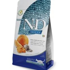 ND Ocean arenque calabaza y naranja gatos adultos