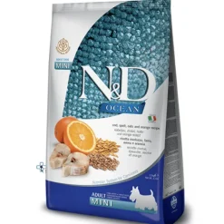 ND Ocean bacalao Espelta Avena Naranja perros adultos mini 2,5 kg