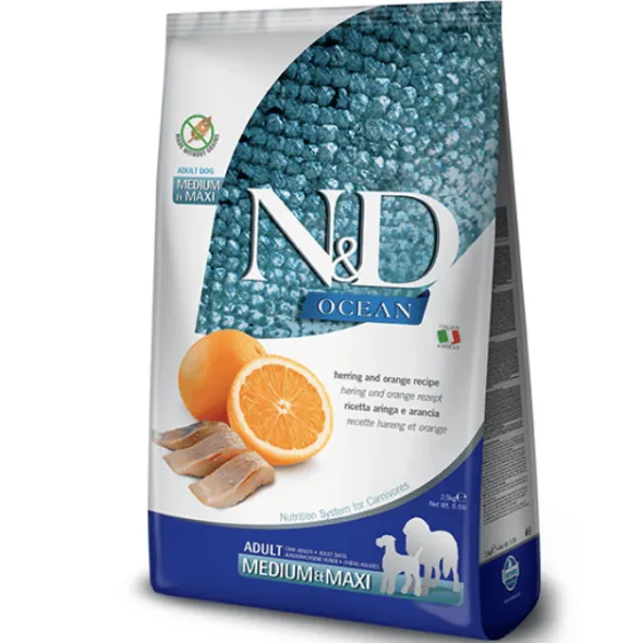 ND Ocean dog Arenque Naranja perros adultos medium maxi