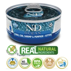 ND Ocean kitten atún bacalao gambas calabaza gatitos
