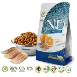 ND Ocean Neutered Arenque naranja gatos esterilizados