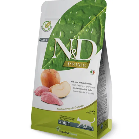 ND Prime Cat Jabalí Manzana SIN CEREALES gatos adultos