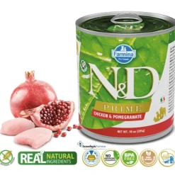 ND Prime dog lata pollo granada SIN CEREALES perros adultos 6×285 g