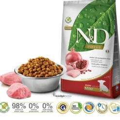 ND Prime Puppy pollo granada SIN CEREALES cachorros mini 2,5 kg