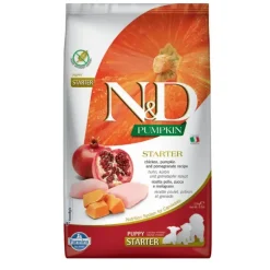 ND Pumpkin puppy starter pollo granada pienso para cachorros de todas las razas 2,5 kg