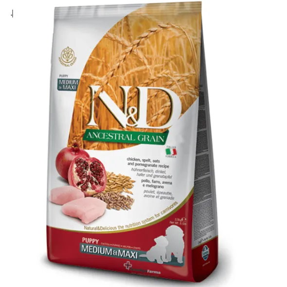 ND PUPPY MediumMaxi Ancestral Pollo Granada cachorros