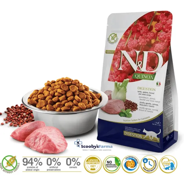 ND Quinoa Digestión CAT CORDERO gatos