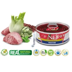 ND Quinoa DIGESTIÓN lata gatos 24×80 g